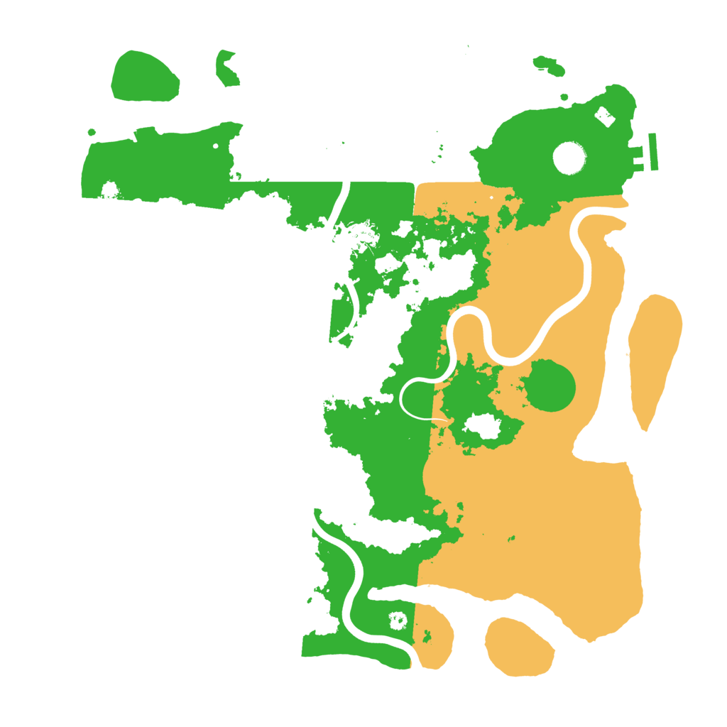 Biome Rust Map: Procedural Map, Size: 3950, Seed: 65051