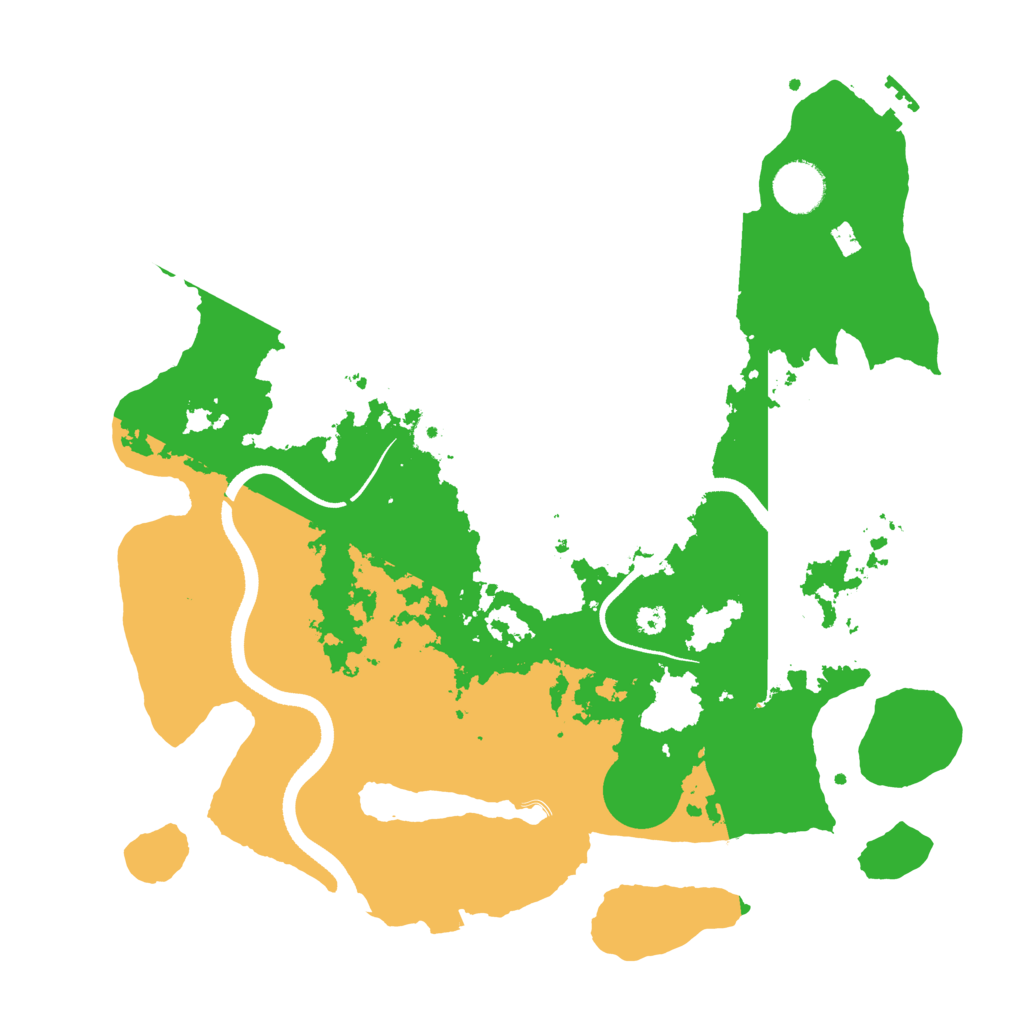 Biome Rust Map: Procedural Map, Size: 3500, Seed: 792734452