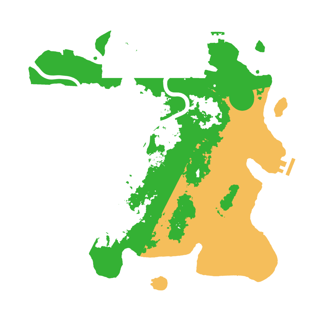 Biome Rust Map: Procedural Map, Size: 3500, Seed: 1064942560