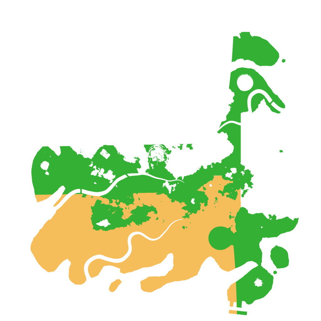 Biome Rust Map: Procedural Map, Size: 3600, Seed: 766717