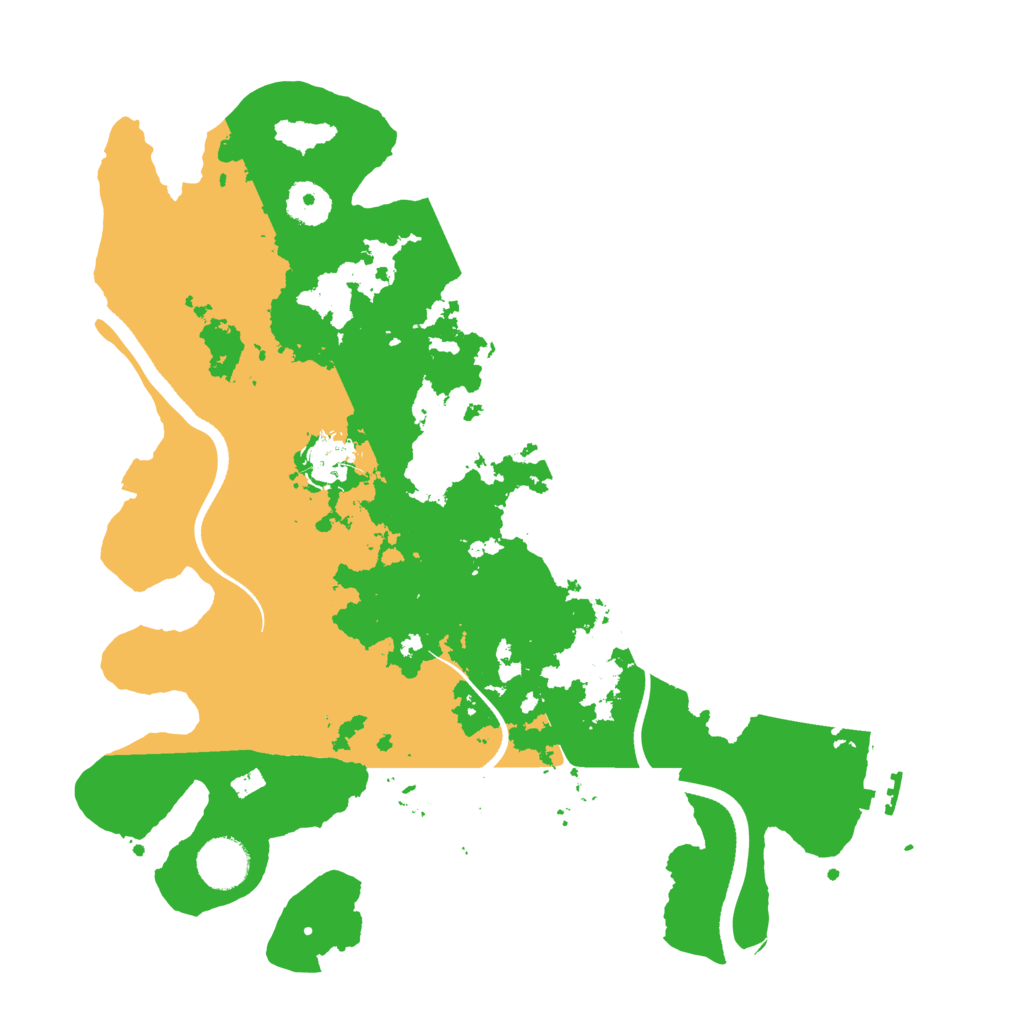 Biome Rust Map: Procedural Map, Size: 3500, Seed: 572911707