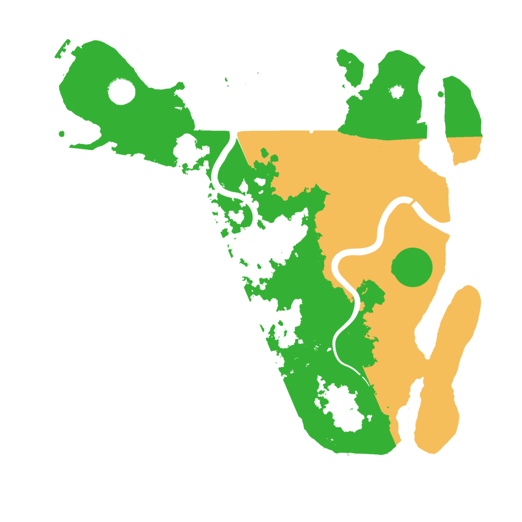 Biome Rust Map: Procedural Map, Size: 3500, Seed: 7534580