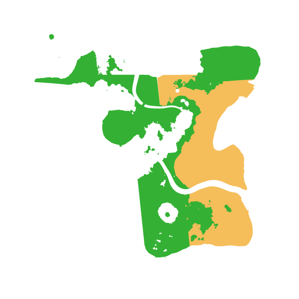 Biome Rust Map: Procedural Map, Size: 2300, Seed: 17777