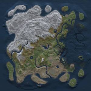 Thumbnail Rust Map: Procedural Map, Size: 4200, Seed: 1633171211, 16 Monuments