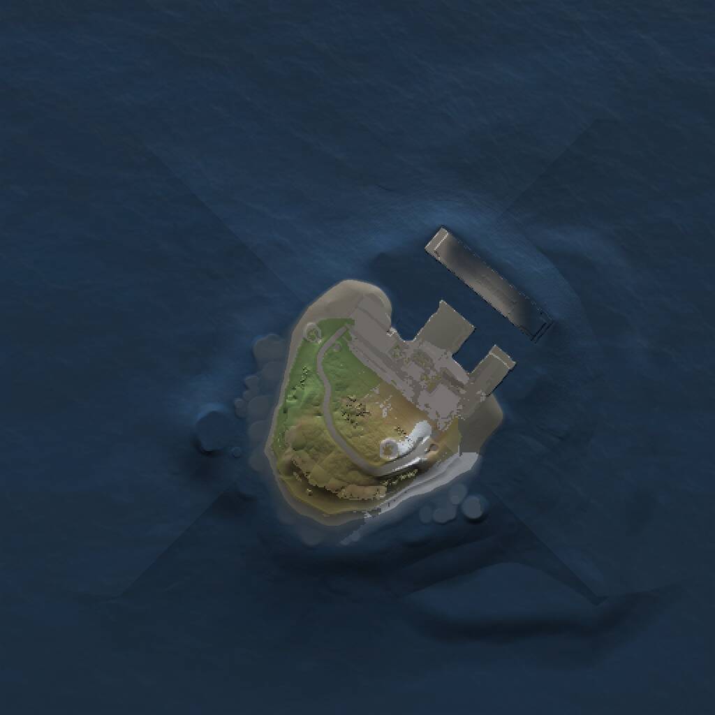 Rust Map: Procedural Map, Size: 1000, Seed: 896875, 2 Monuments