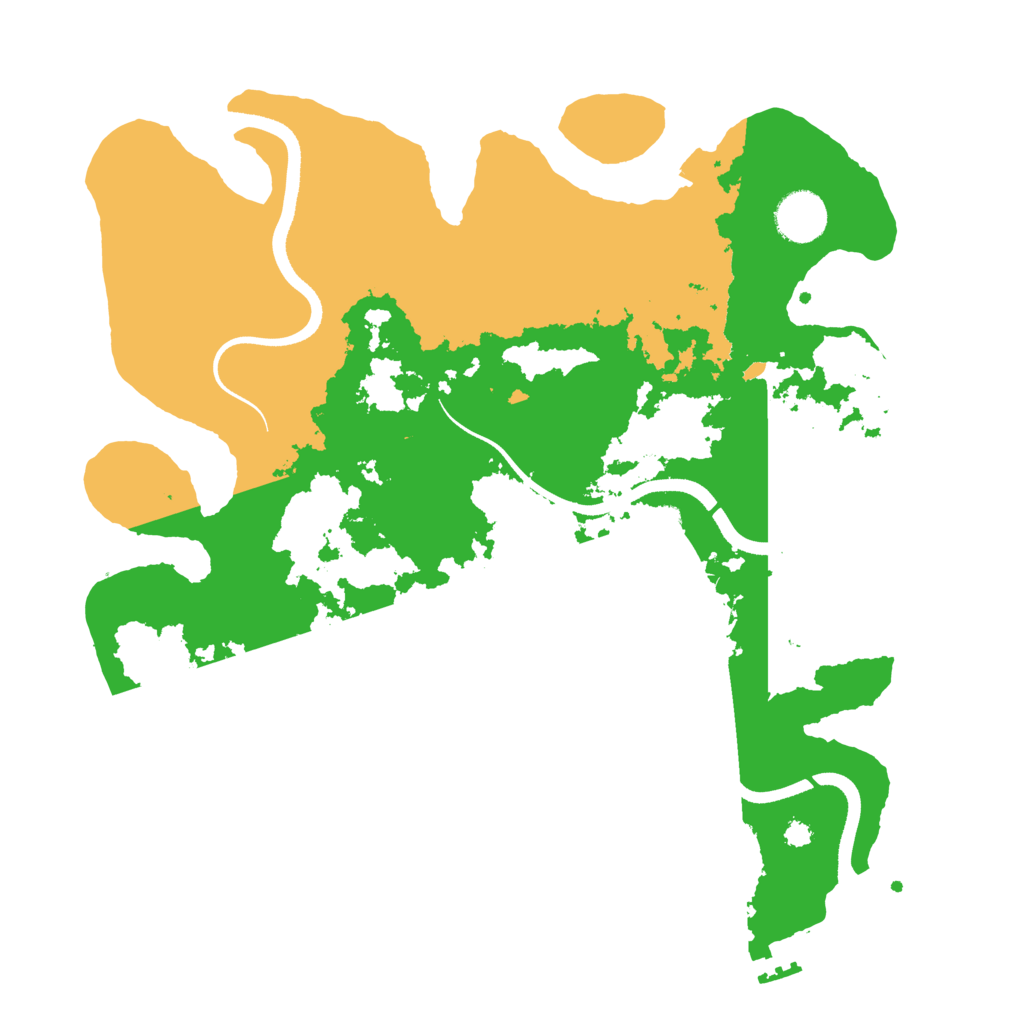 Biome Rust Map: Procedural Map, Size: 3500, Seed: 2056420652