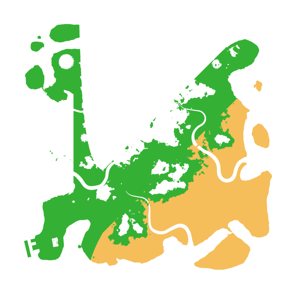Biome Rust Map: Procedural Map, Size: 3500, Seed: 901019094