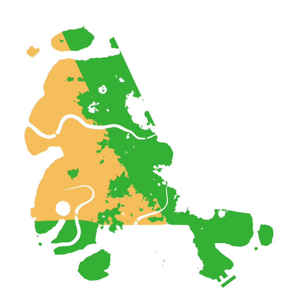 Biome Rust Map: Procedural Map, Size: 3600, Seed: 579836924