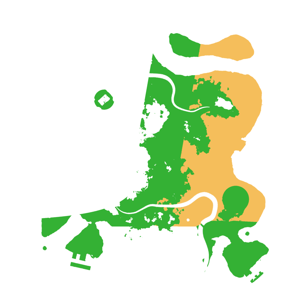 Biome Rust Map: Procedural Map, Size: 3000, Seed: 7325