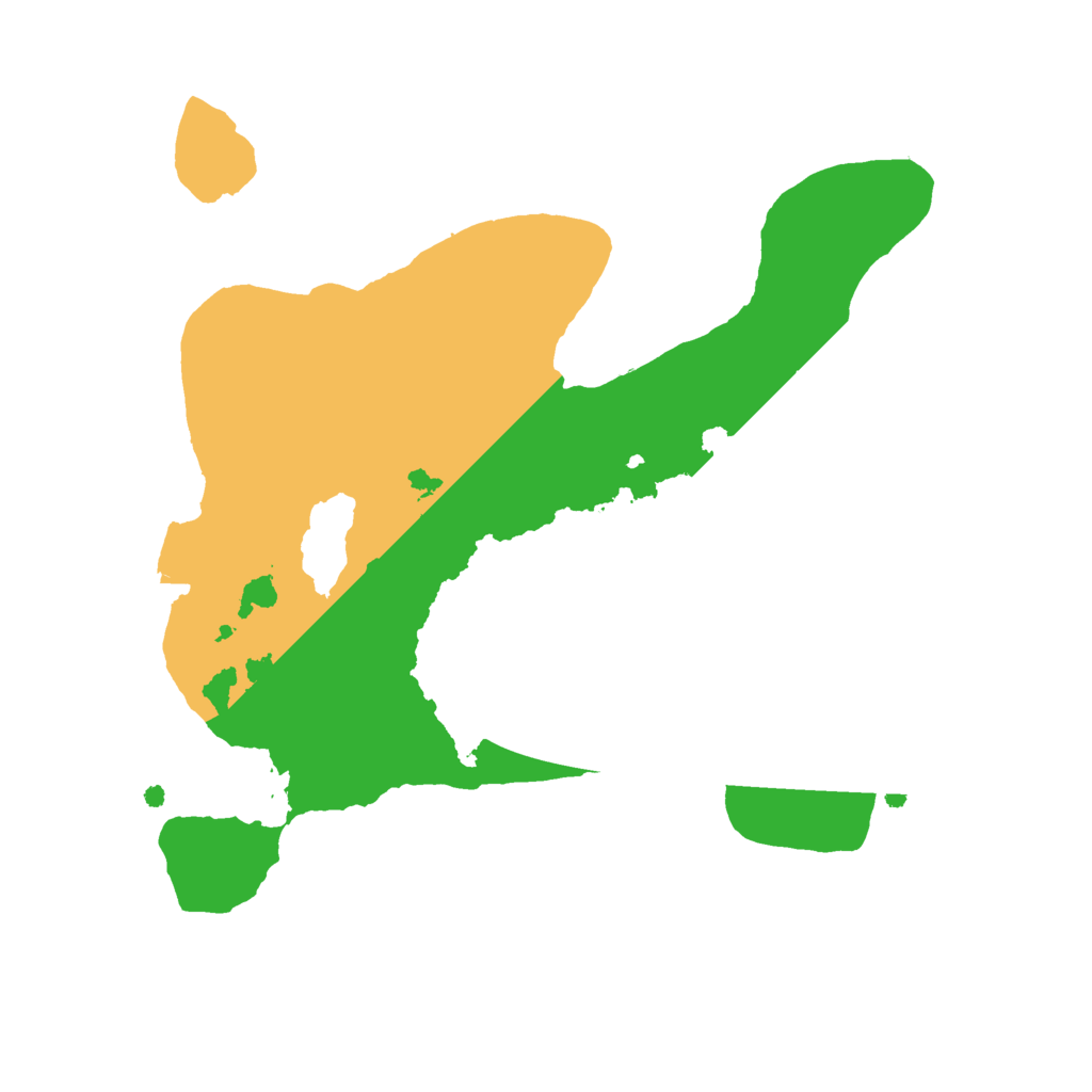 Biome Rust Map: Procedural Map, Size: 2050, Seed: 736849899