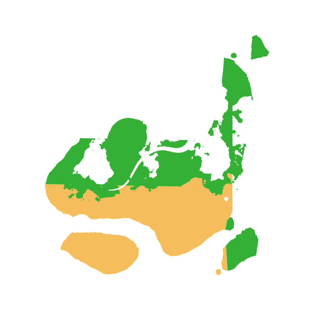 Biome Rust Map: Procedural Map, Size: 2200, Seed: 90917