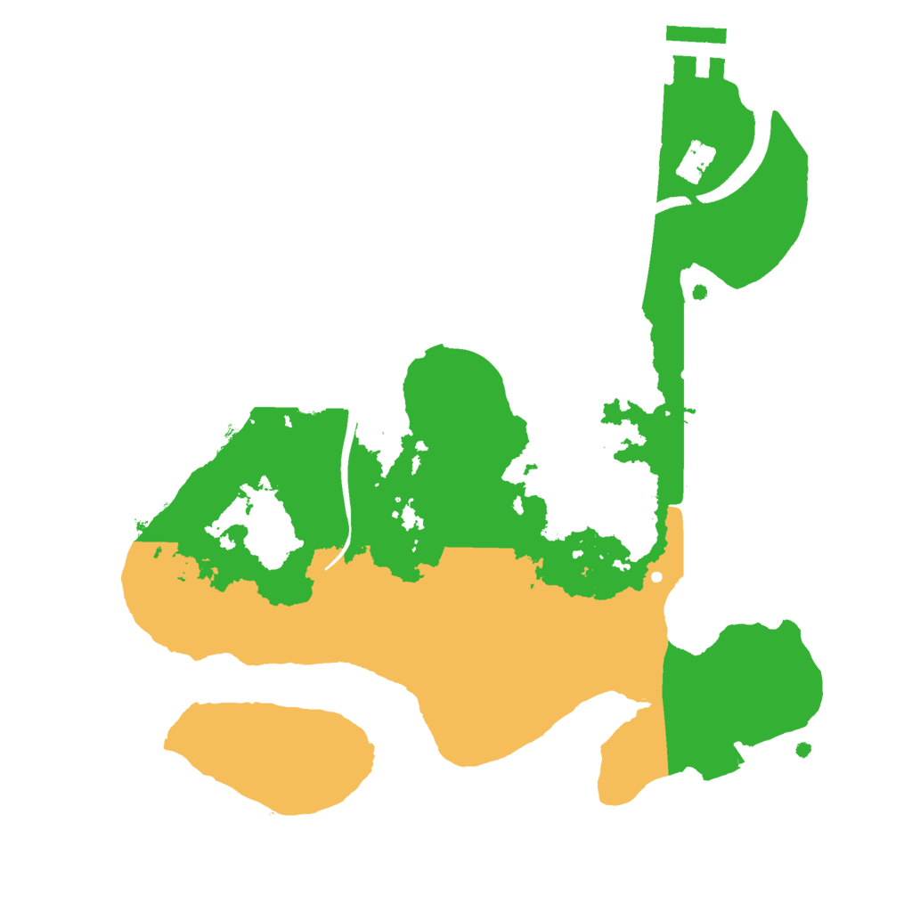 Biome Rust Map: Procedural Map, Size: 2400, Seed: 90917