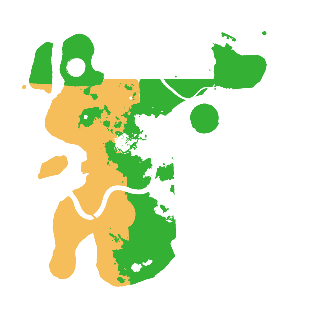Biome Rust Map: Procedural Map, Size: 3000, Seed: 639857