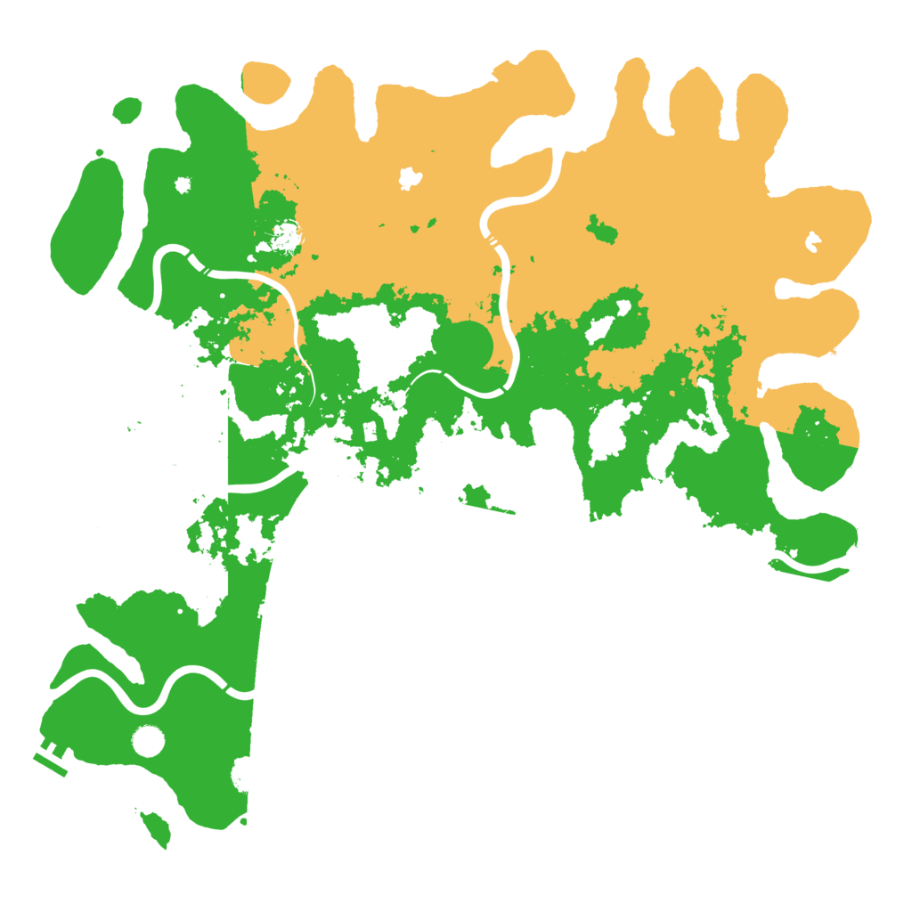 Biome Rust Map: Procedural Map, Size: 5000, Seed: 78495521