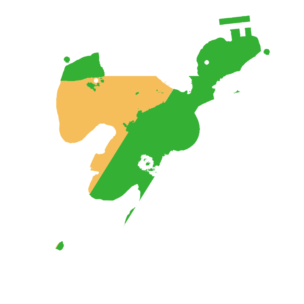 Biome Rust Map: Procedural Map, Size: 2000, Seed: 552245