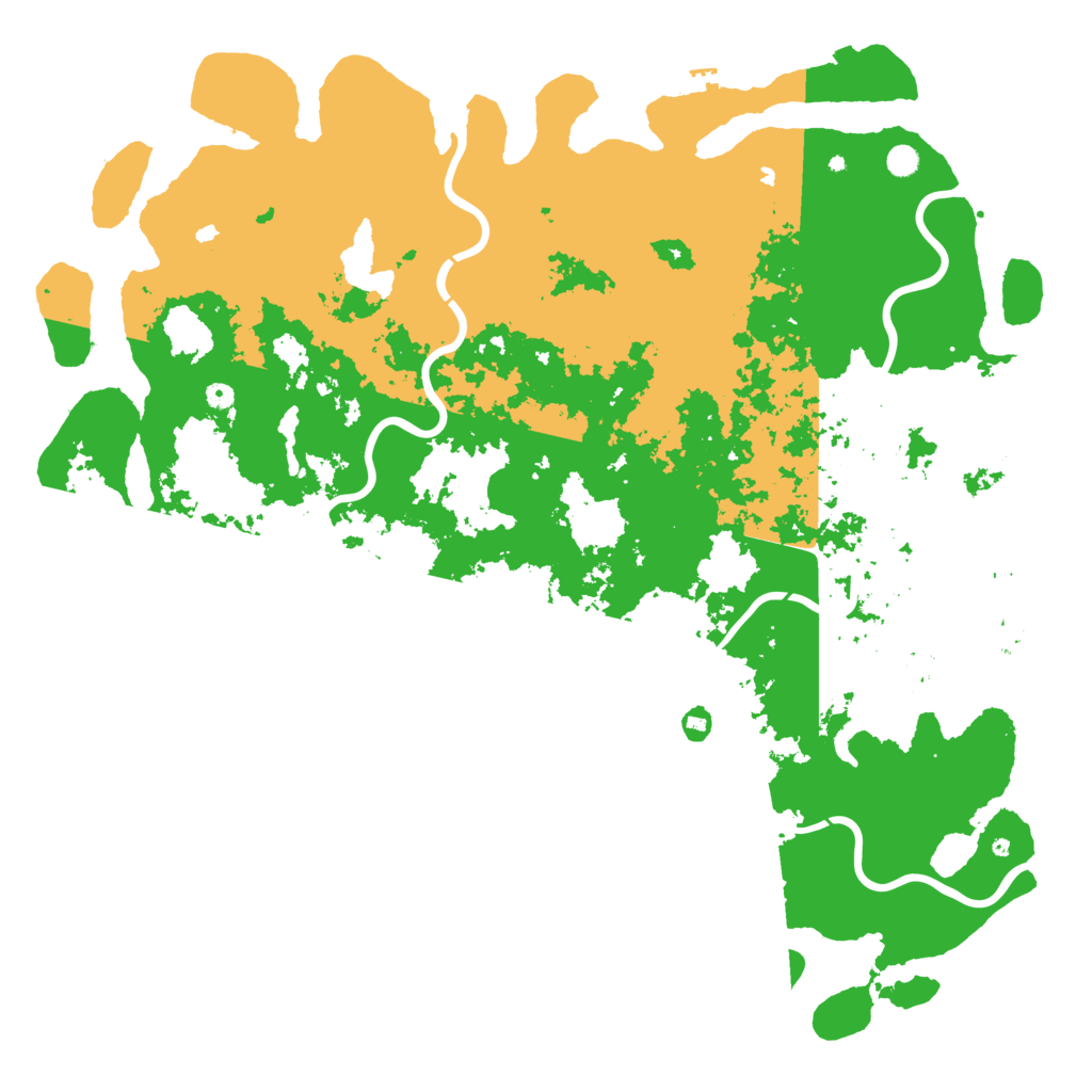 Biome Rust Map: Procedural Map, Size: 6000, Seed: 1986505753