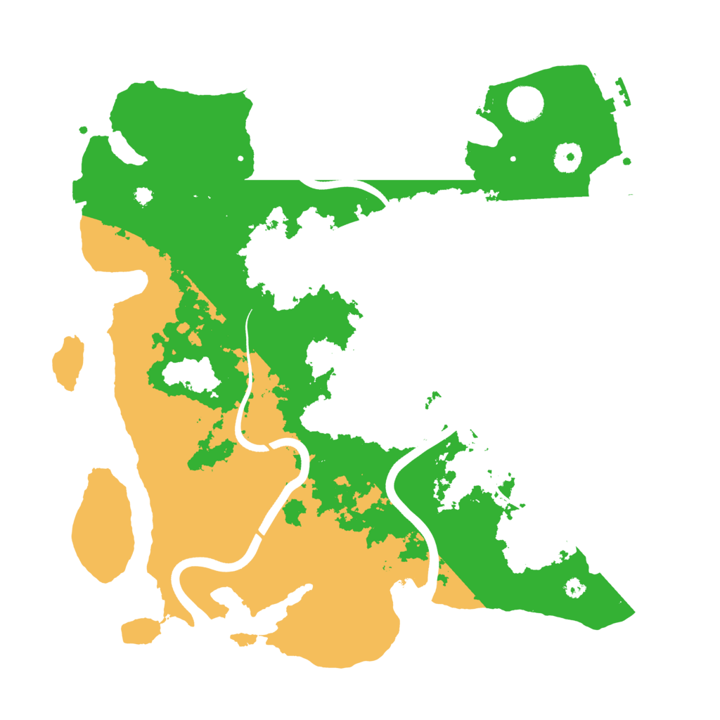 Biome Rust Map: Procedural Map, Size: 3700, Seed: 22956