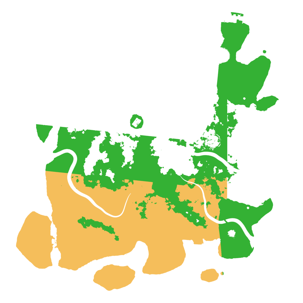 Biome Rust Map: Procedural Map, Size: 3650, Seed: 998165