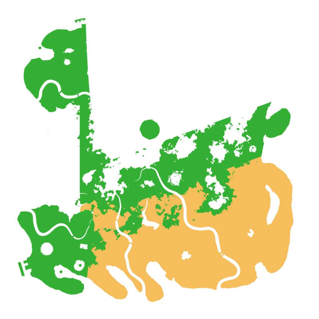 Biome Rust Map: Procedural Map, Size: 4500, Seed: 986556419