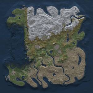 Thumbnail Rust Map: Procedural Map, Size: 4500, Seed: 986556419, 16 Monuments