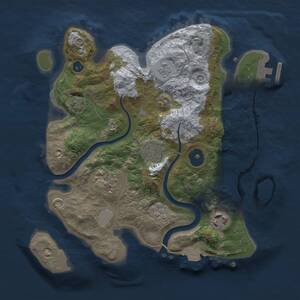 Thumbnail Rust Map: Procedural Map, Size: 2750, Seed: 223511, 9 Monuments