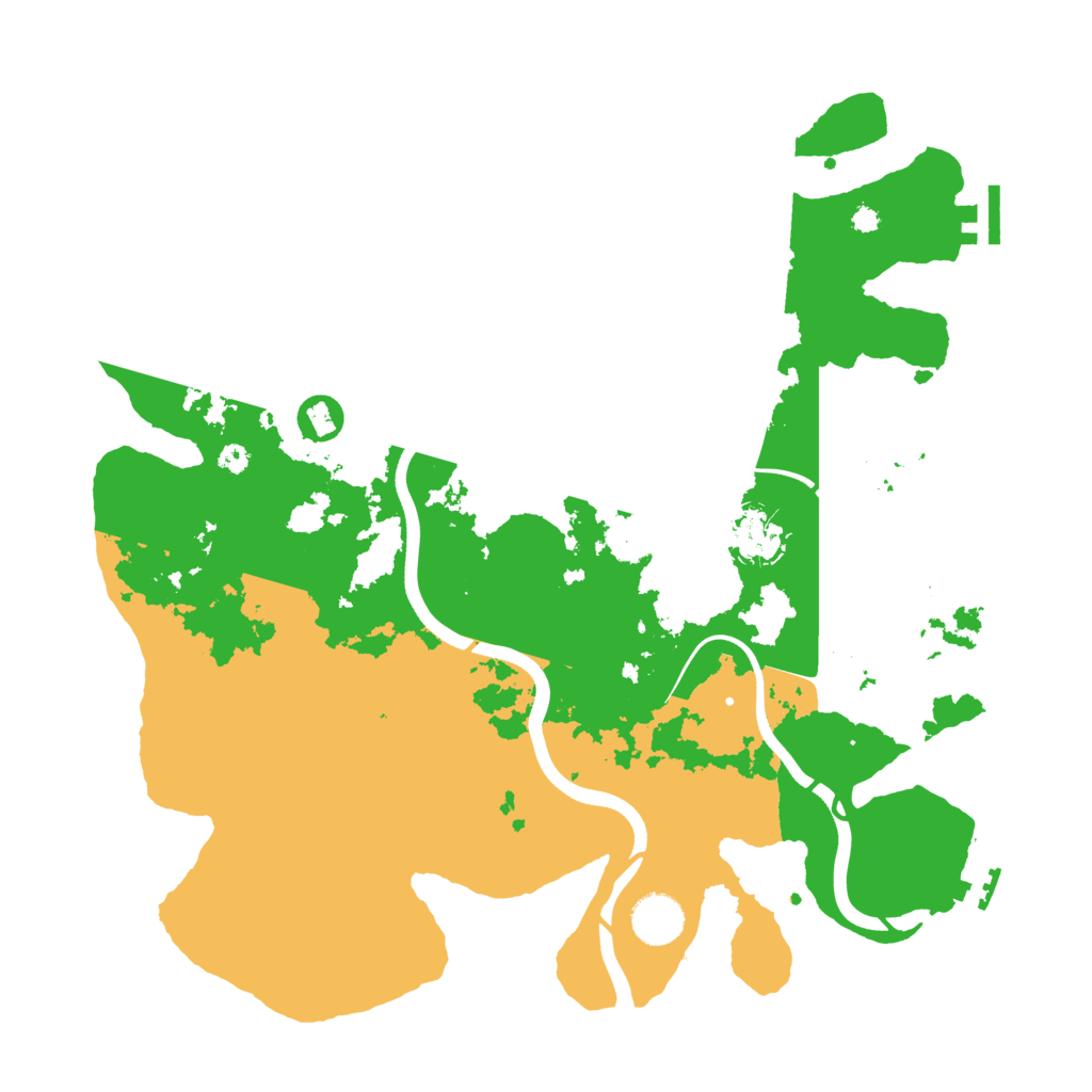 Biome Rust Map: Procedural Map, Size: 3720, Seed: 821558003
