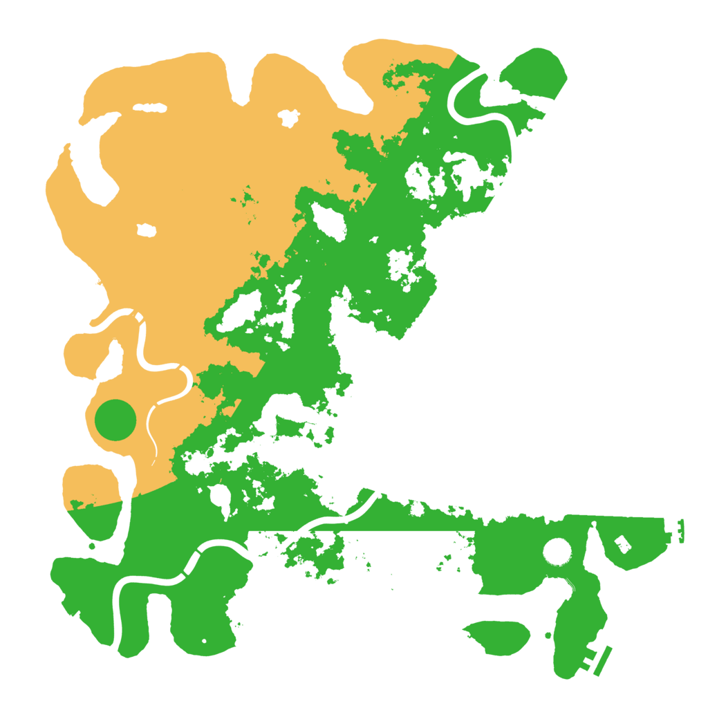 Biome Rust Map: Procedural Map, Size: 4500, Seed: 344030463