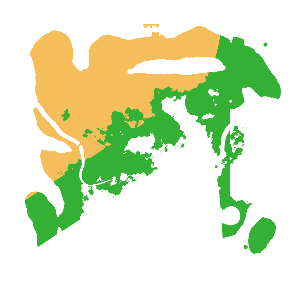 Biome Rust Map: Procedural Map, Size: 3000, Seed: 159132248