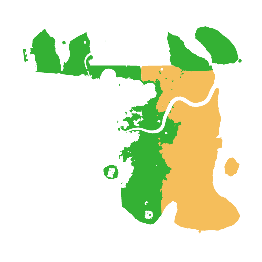 Biome Rust Map: Procedural Map, Size: 3000, Seed: 12285
