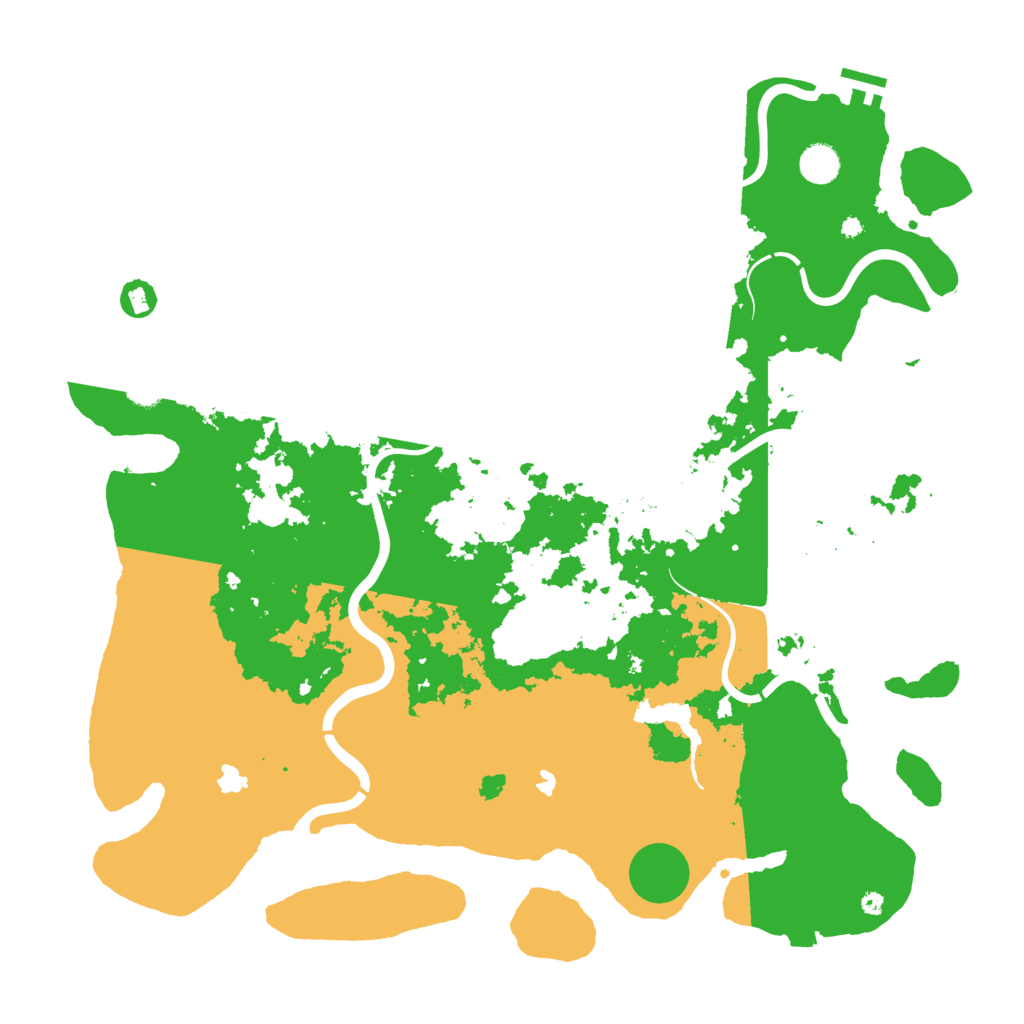 Biome Rust Map: Procedural Map, Size: 4500, Seed: 400769947