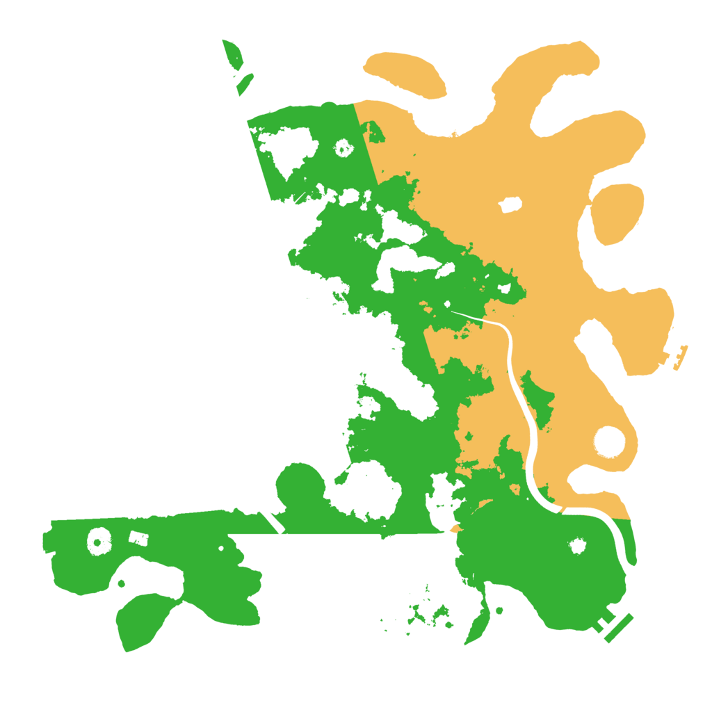 Biome Rust Map: Procedural Map, Size: 4000, Seed: 104921