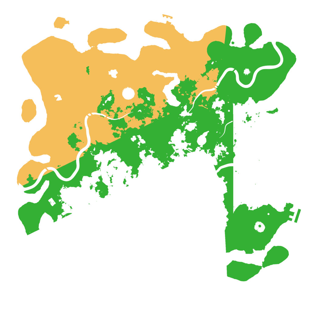 Biome Rust Map: Procedural Map, Size: 4500, Seed: 521833981
