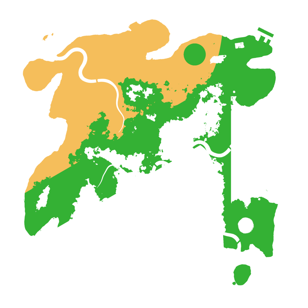 Biome Rust Map: Procedural Map, Size: 3700, Seed: 475366
