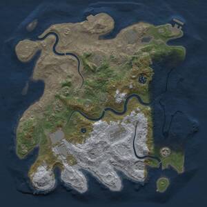 Thumbnail Rust Map: Procedural Map, Size: 3700, Seed: 475366, 14 Monuments