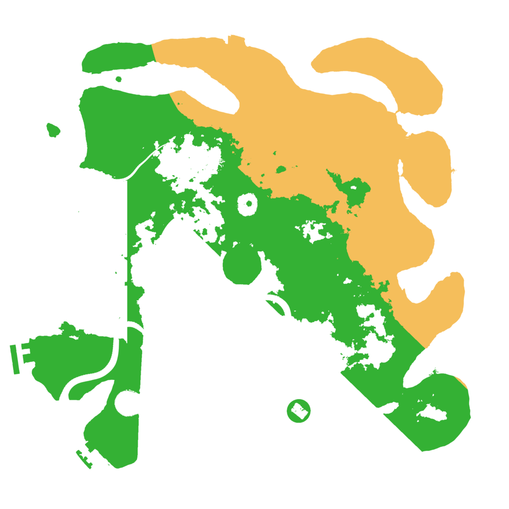 Biome Rust Map: Procedural Map, Size: 3500, Seed: 543625