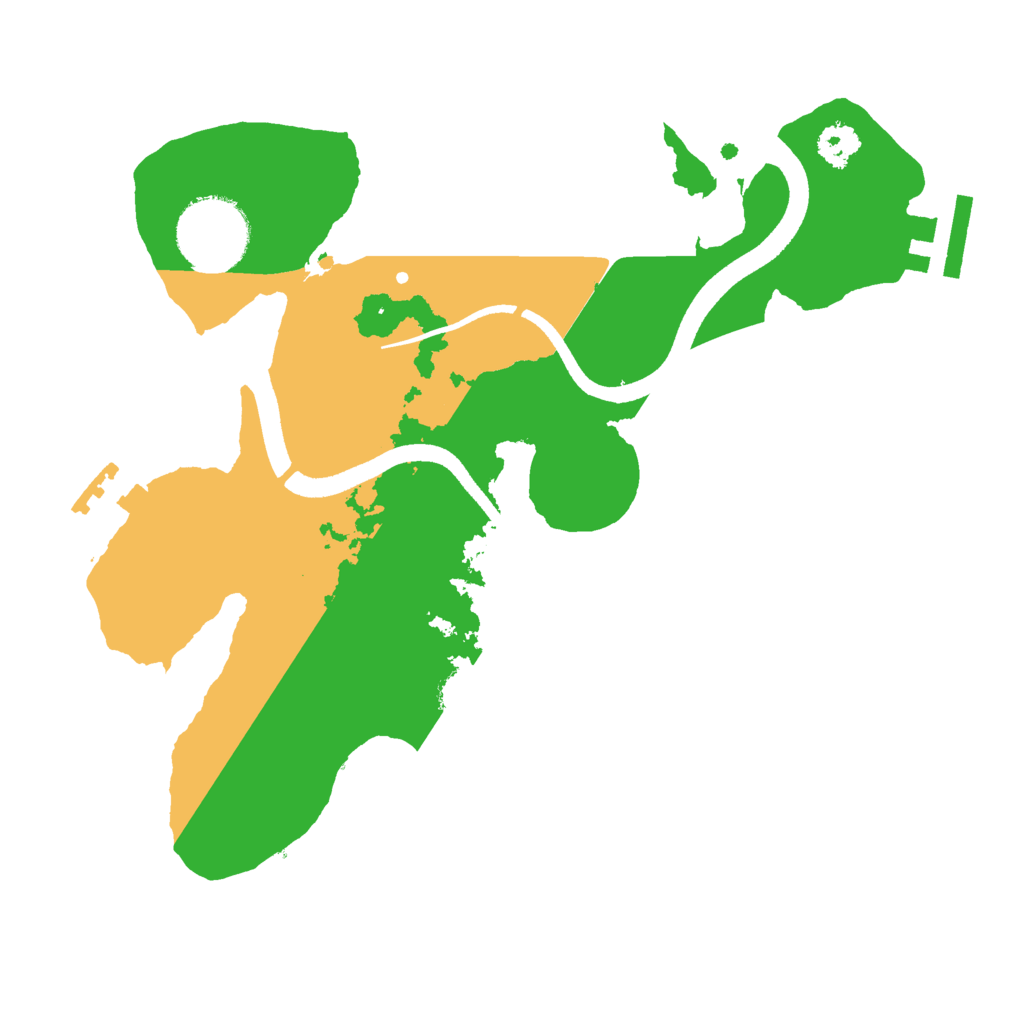 Biome Rust Map: Procedural Map, Size: 2500, Seed: 2025092215