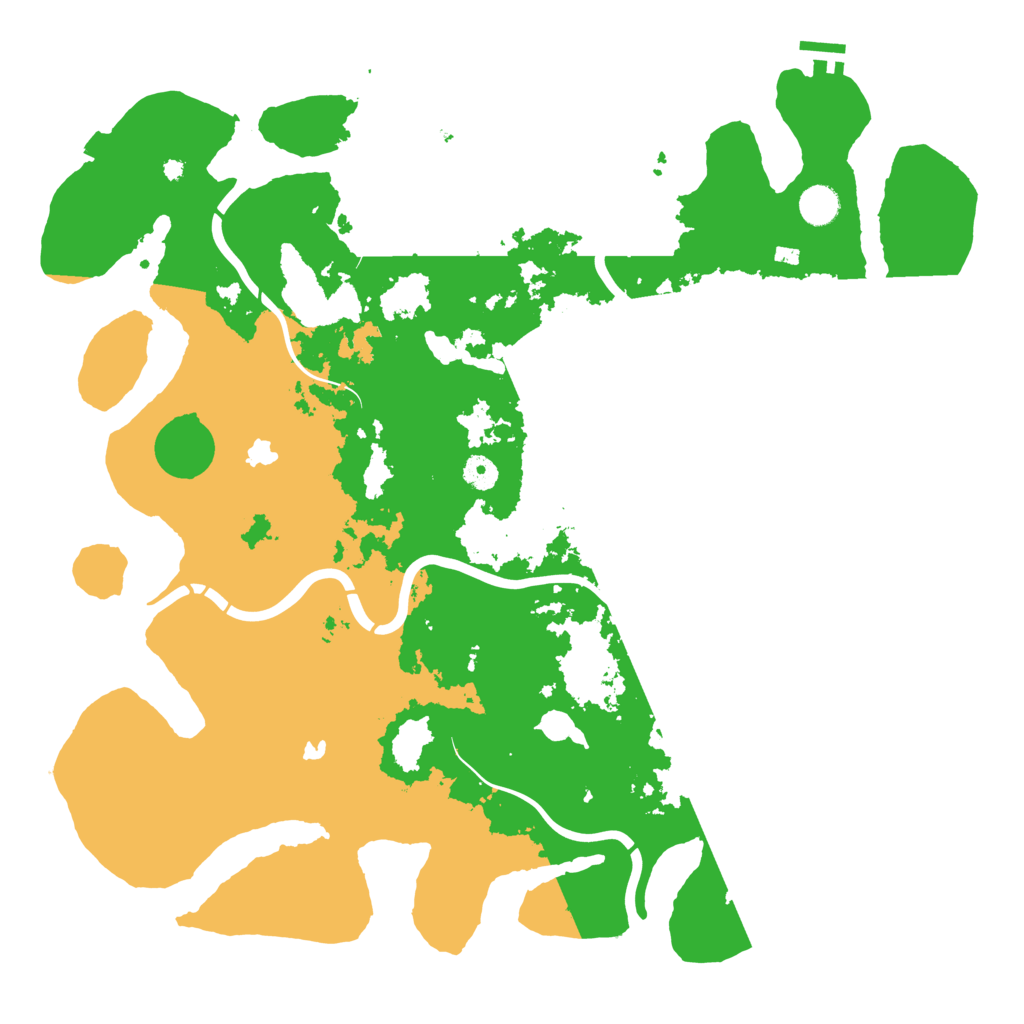 Biome Rust Map: Procedural Map, Size: 4500, Seed: 865621416