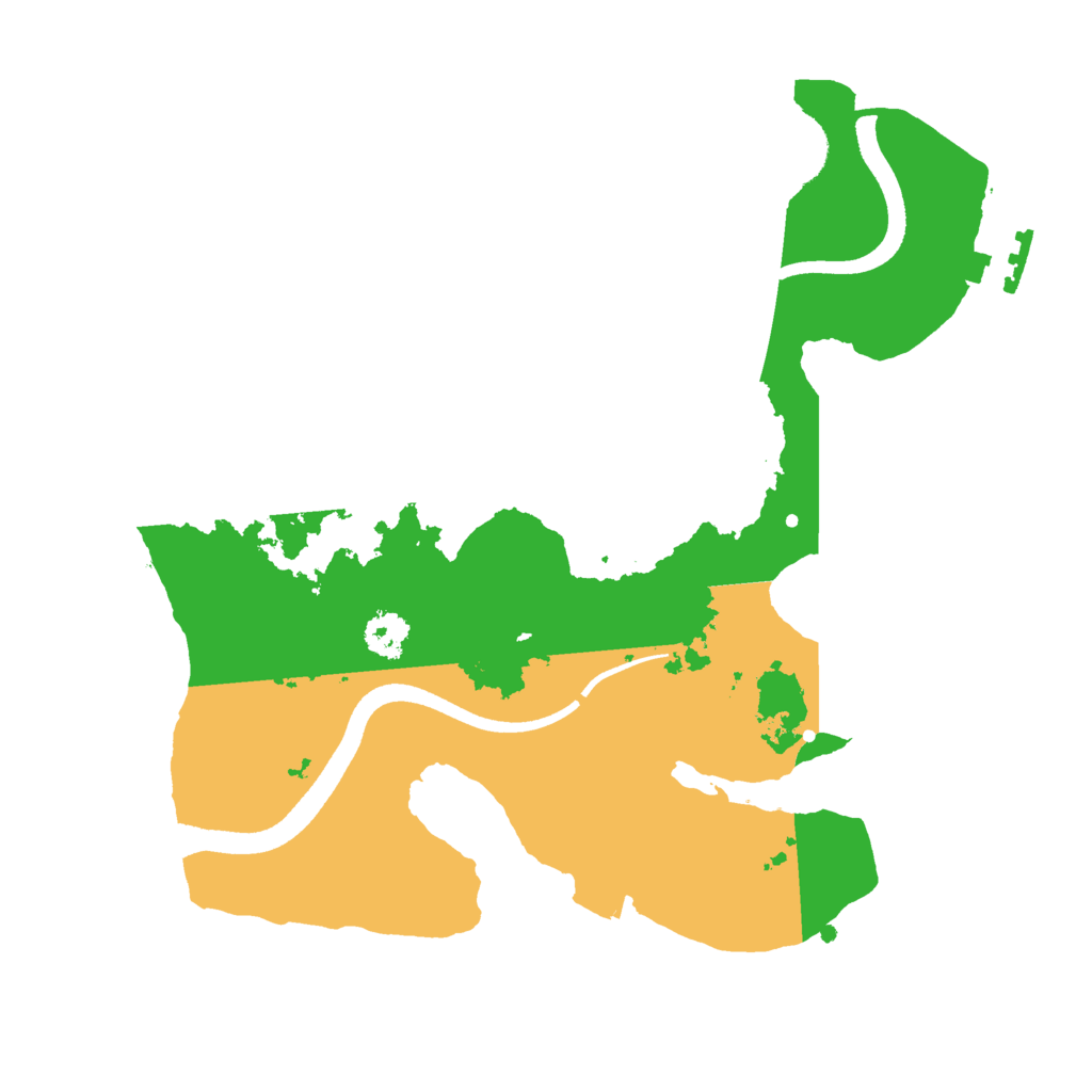 Biome Rust Map: Procedural Map, Size: 2500, Seed: 48124795