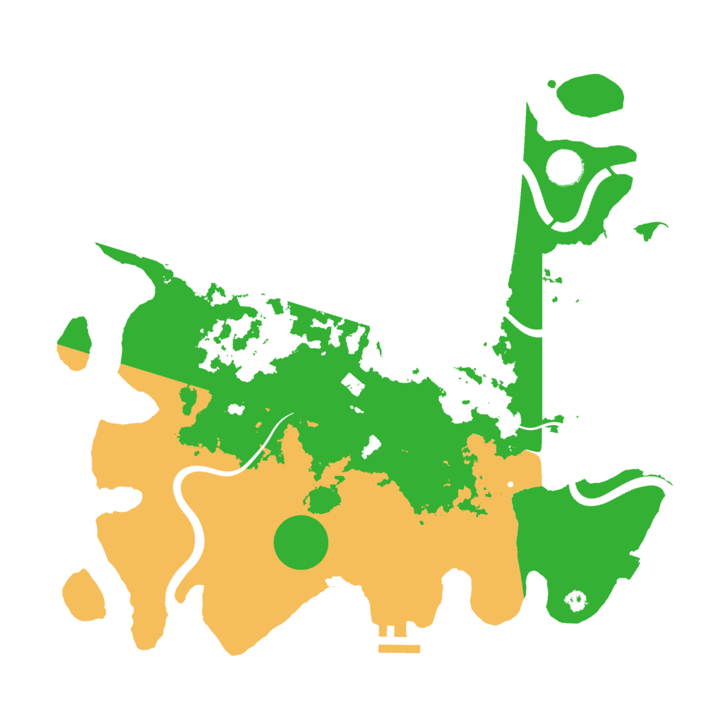 Biome Rust Map: Procedural Map, Size: 3500, Seed: 862297857