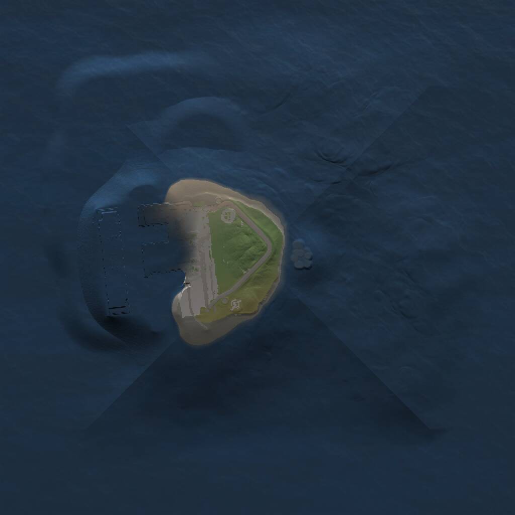 Rust Map: Procedural Map, Size: 1000, Seed: 892481608, 2 Monuments