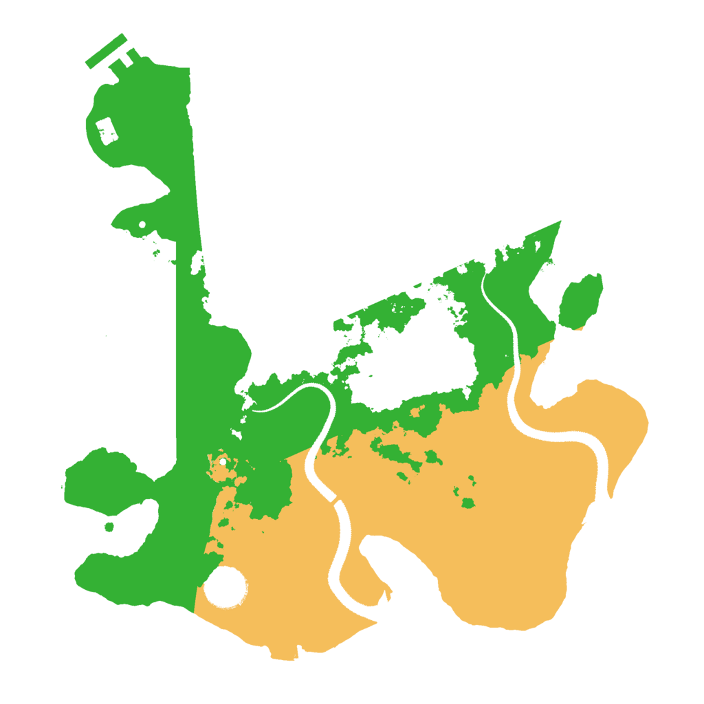 Biome Rust Map: Procedural Map, Size: 3000, Seed: 1517118230