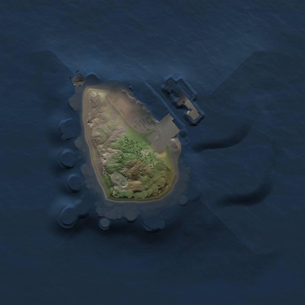 Rust Map: Procedural Map, Size: 1000, Seed: 524524, 2 Monuments