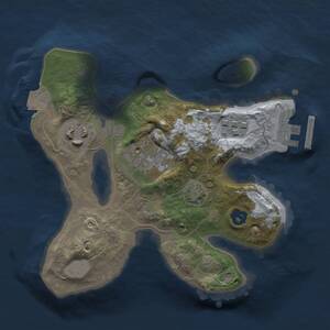 Thumbnail Rust Map: Procedural Map, Size: 2000, Seed: 10438, 6 Monuments
