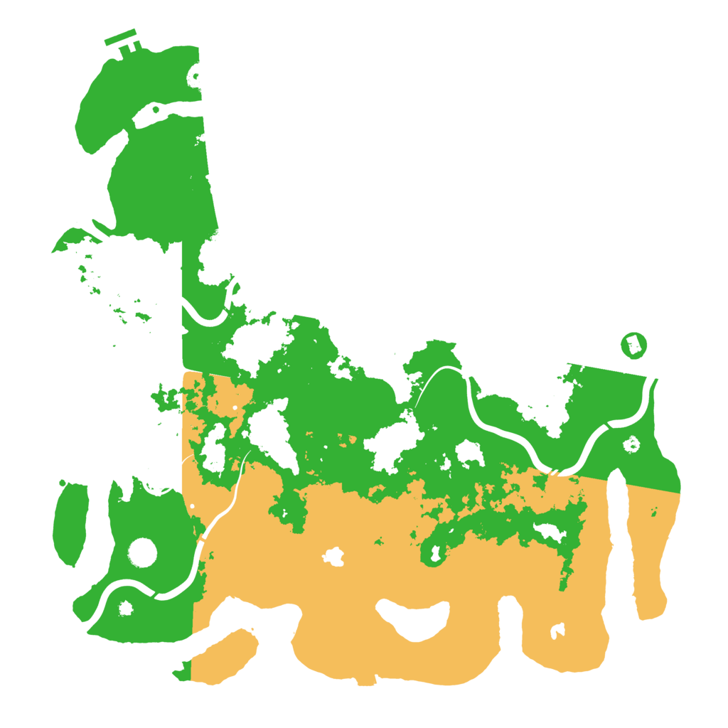 Biome Rust Map: Procedural Map, Size: 4500, Seed: 134732