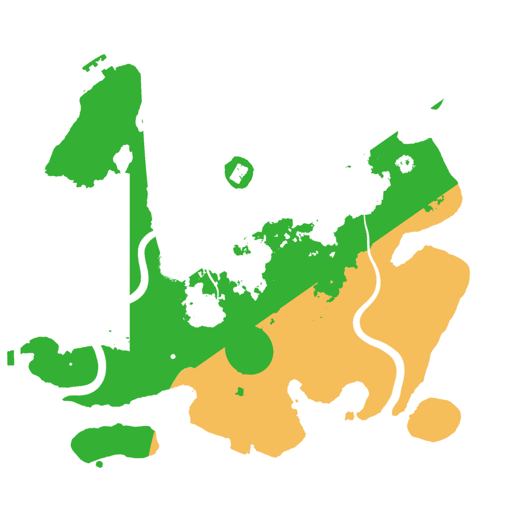 Biome Rust Map: Procedural Map, Size: 3000, Seed: 197