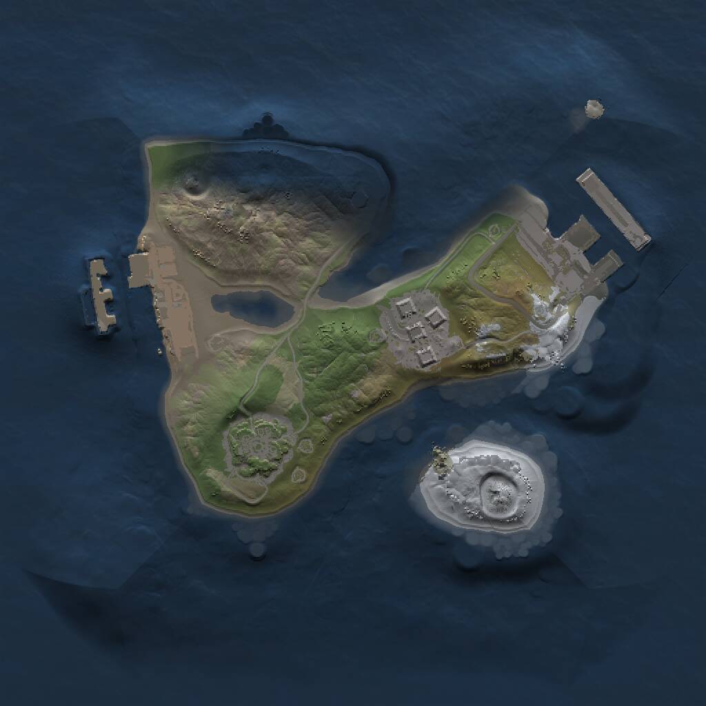 Rust Map: Procedural Map, Size: 1500, Seed: 1890454123, 5 Monuments