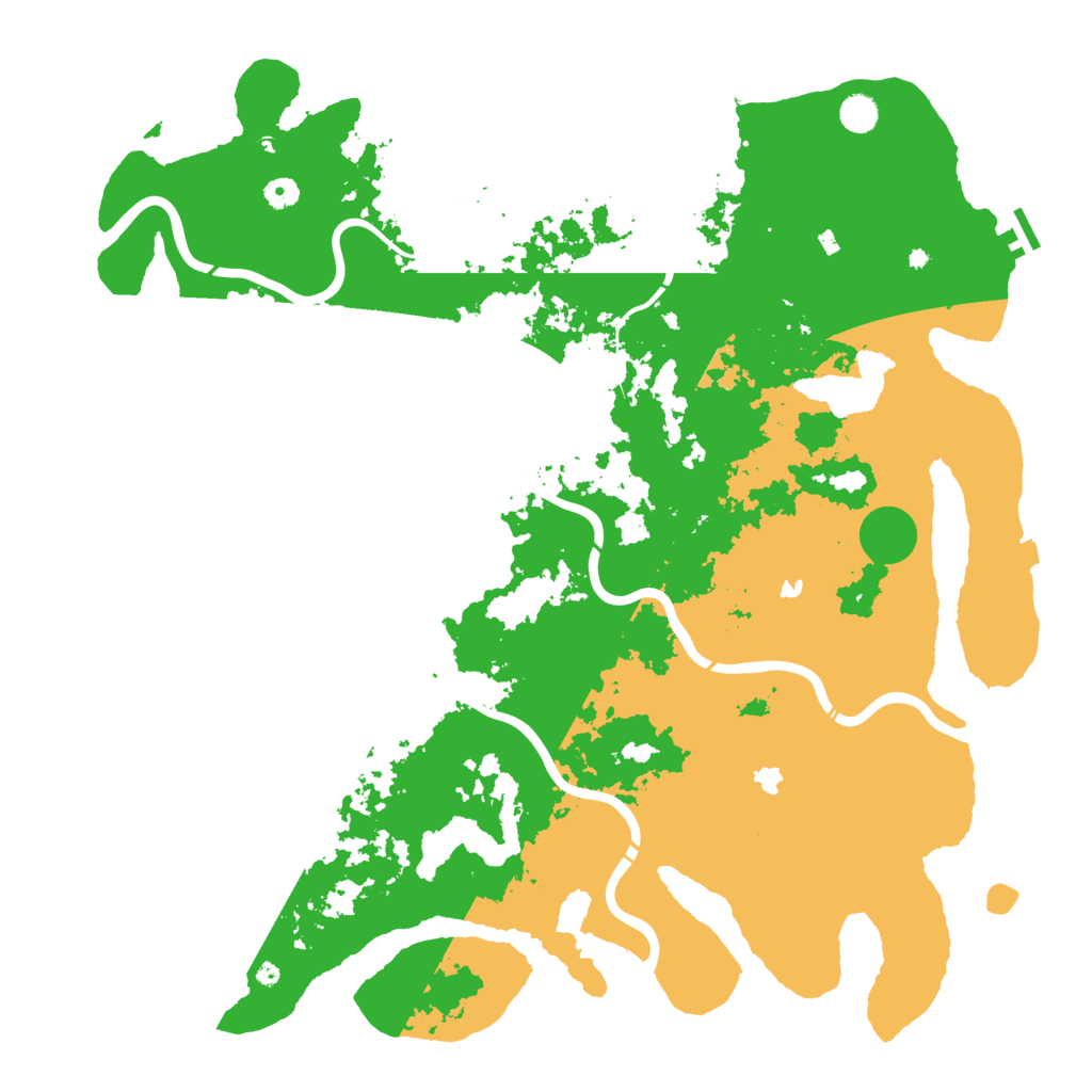 Biome Rust Map: Procedural Map, Size: 5000, Seed: 22092025