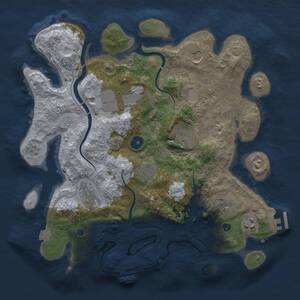 Thumbnail Rust Map: Procedural Map, Size: 3500, Seed: 1473876317, 14 Monuments