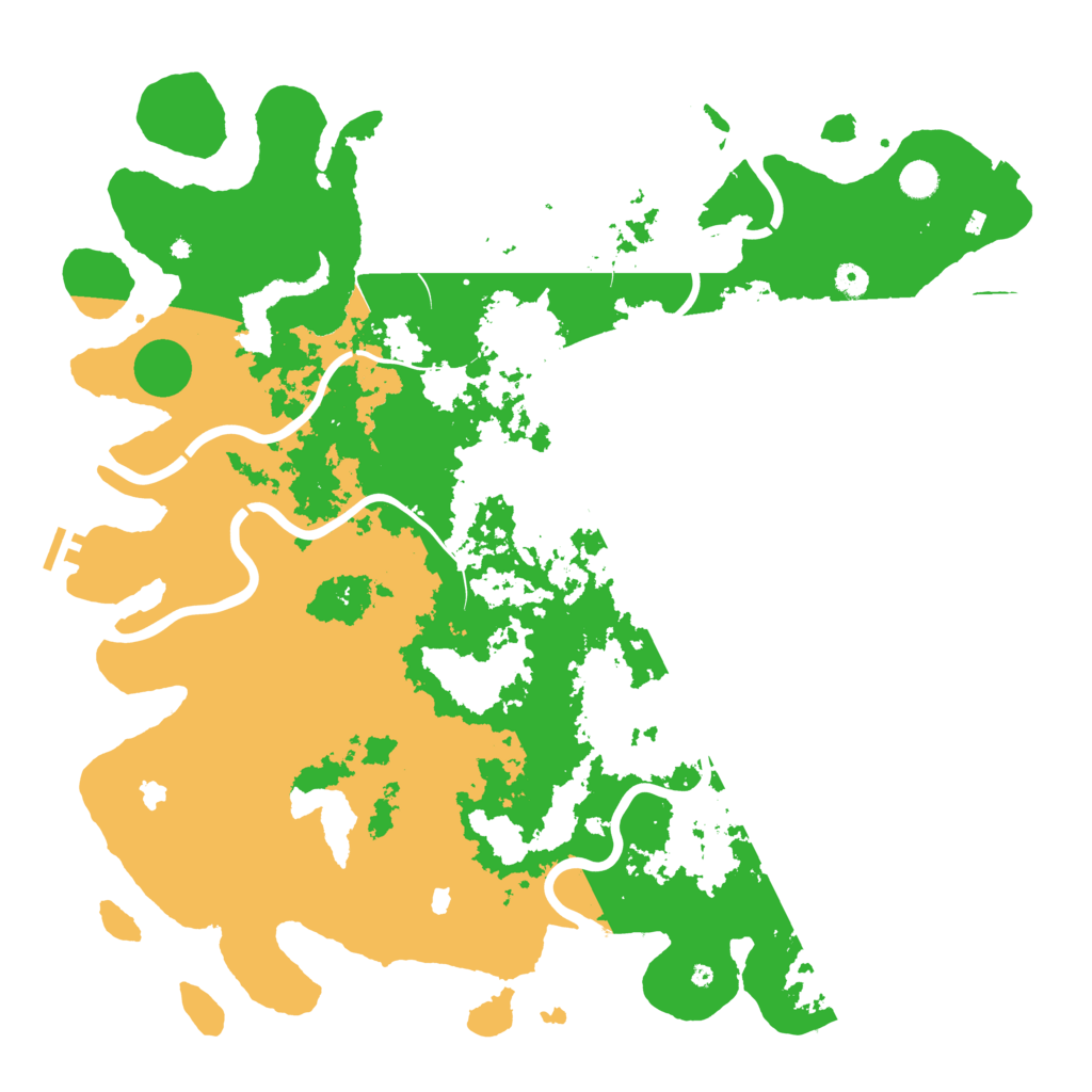 Biome Rust Map: Procedural Map, Size: 5000, Seed: 38380