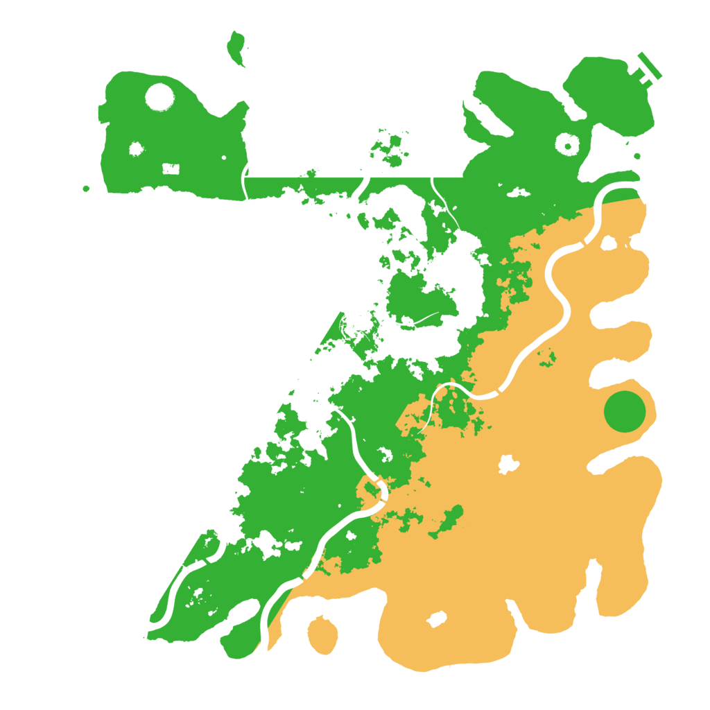 Biome Rust Map: Procedural Map, Size: 4500, Seed: 743372711